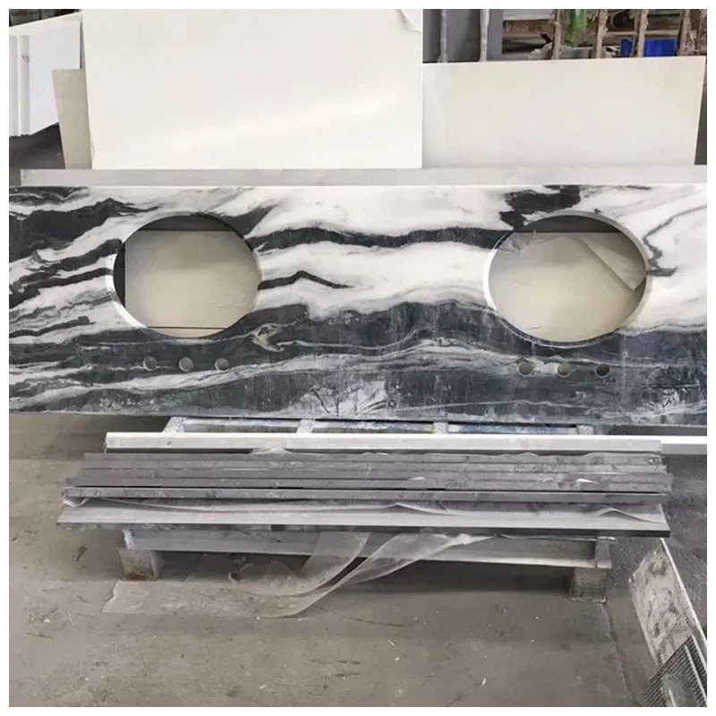 Panda White Marble Bathroom Vanity Top Panda White Marble Bathroom Vanity Top