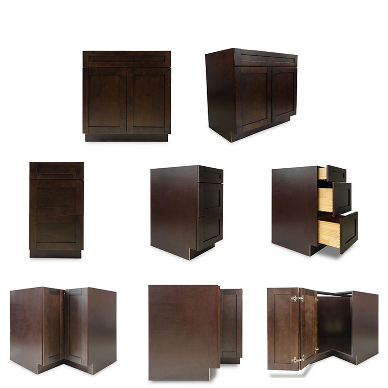 chocolate brown cupboards