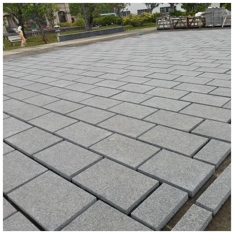 Flamed Black Granite Floor Tiles Park Projects MQ STONE Flamed Black Granite Floor Tiles Park Projects MQ STONE
