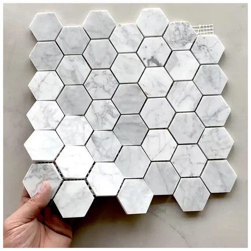 carrara hexagon marble mosaic tile carrara hexagon marble mosaic tile