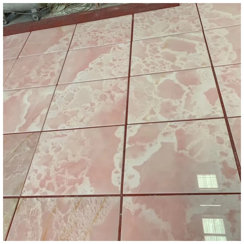 Pink Onyx Marble Tiles