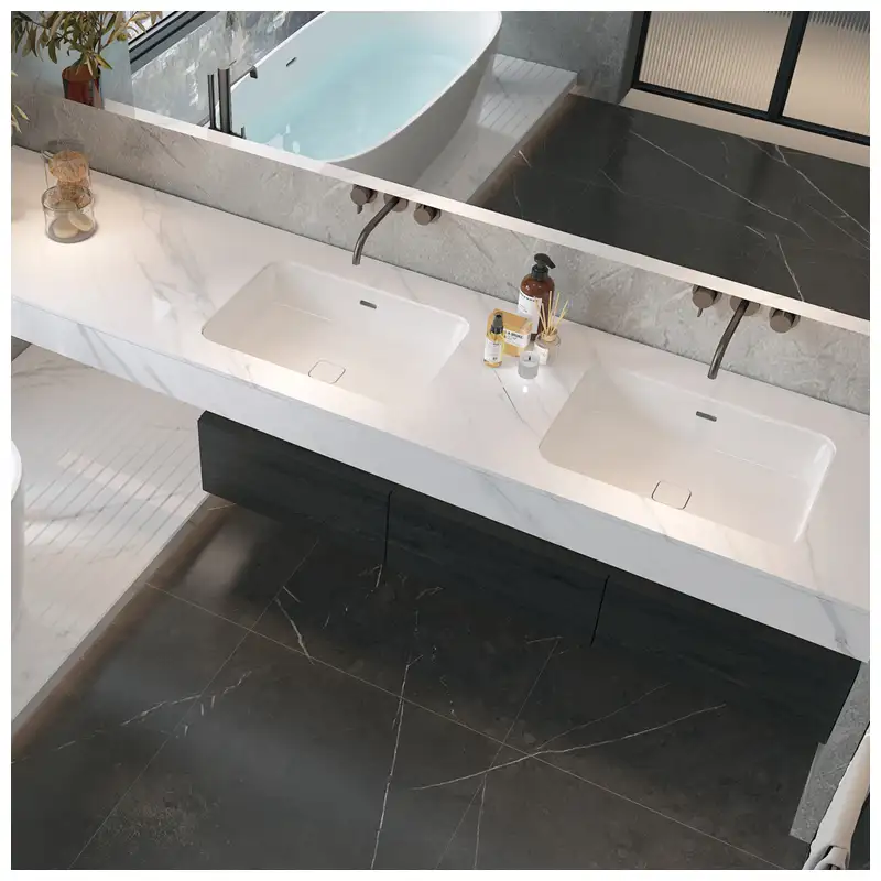 Sintered Stone Vanity Tops- Large-Format Control For Modern Bathrooms Sintered Stone Vanity Tops- Large-Format Control For Modern Bathrooms