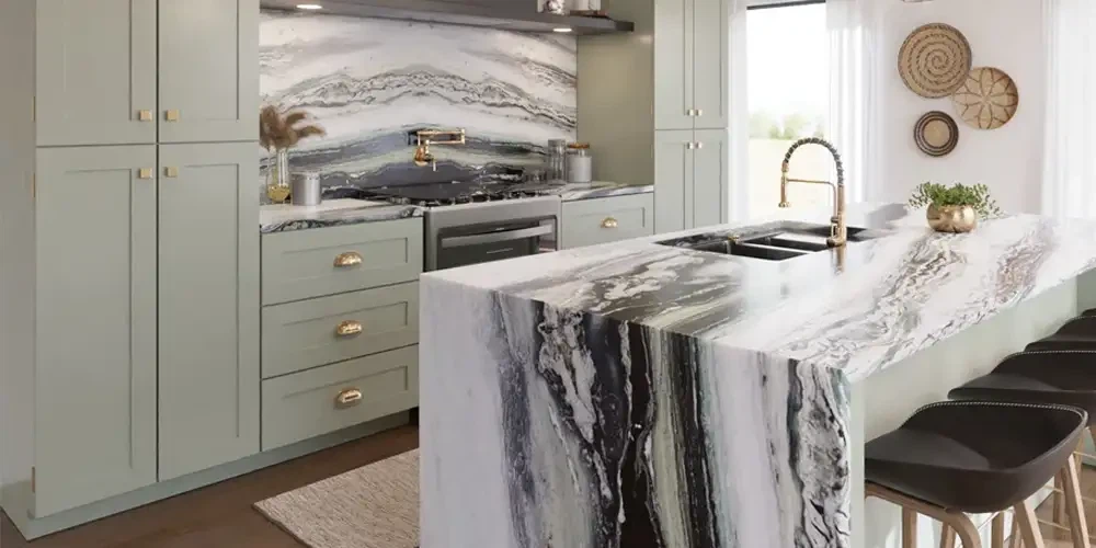 Panda White Quartzite Luxury Kitchen Designs Panda White Quartzite Luxury Kitchen Designs