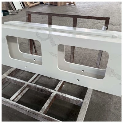 Calacatta White Quartz Vanity Countertops
