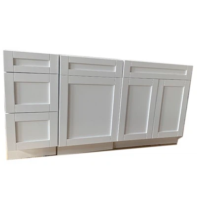White Shaker Base Cabinets